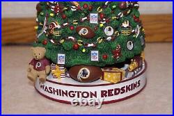 RARE Danbury Mint WASHINGTON REDSKINS NFL Football Lighted Christmas Tree, RARE