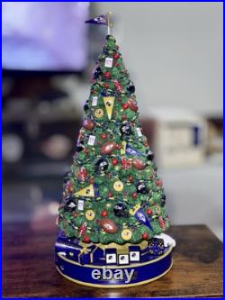 RARE The Danbury Mint Baltimore Ravens Lighted Christmas Tree NFL Football