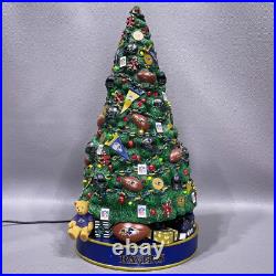 RARE The Danbury Mint Baltimore Ravens Lighted Christmas Tree NFL Football