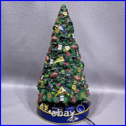 RARE The Danbury Mint Baltimore Ravens Lighted Christmas Tree NFL Football RARE The Danbury Mint Baltimore Ravens Lighted Christmas Tree NFL Football