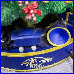 RARE The Danbury Mint Baltimore Ravens Lighted Christmas Tree NFL Football