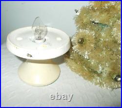 Rare Antique Bottle Brush Style Lighted Christmas Tree