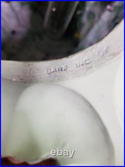 Rare Vintage Ceramic Lighted Christmas Tree With Teddy Bears & Multi Color Bulbs