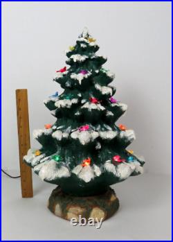 Rare Vtg 1979 Ann's Original Ceramic Light Up Christmas Tree 18 1/2 Tall Birds Rare Vtg 1979 Ann's Original Ceramic Light Up Christmas Tree 18 1/2 Tall Birds