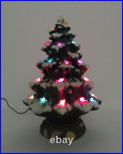 Rare Vtg 1979 Ann's Original Ceramic Light Up Christmas Tree 18 1/2 Tall Birds Rare Vtg 1979 Ann's Original Ceramic Light Up Christmas Tree 18 1/2 Tall Birds