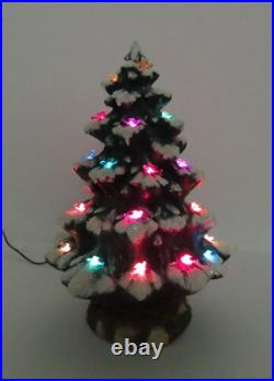 Rare Vtg 1979 Ann's Original Ceramic Light Up Christmas Tree 18 1/2 Tall Birds Rare Vtg 1979 Ann's Original Ceramic Light Up Christmas Tree 18 1/2 Tall Birds