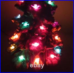 Rare Vtg 1979 Ann's Original Ceramic Light Up Christmas Tree 18 1/2 Tall Birds Rare Vtg 1979 Ann's Original Ceramic Light Up Christmas Tree 18 1/2 Tall Birds