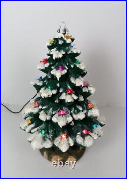 Rare Vtg 1979 Ann's Original Ceramic Light Up Christmas Tree 18 1/2 Tall Birds Rare Vtg 1979 Ann's Original Ceramic Light Up Christmas Tree 18 1/2 Tall Birds