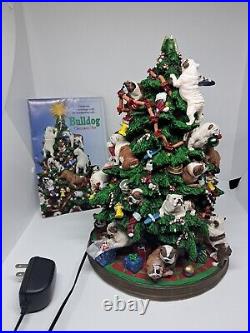 Retired Danbury Mint English Bulldog Lighted Christmas Tree Rare READ No Star Retired Danbury Mint English Bulldog Lighted Christmas Tree Rare READ No Star