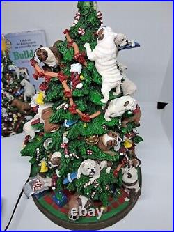 Retired Danbury Mint English Bulldog Lighted Christmas Tree Rare READ No Star Retired Danbury Mint English Bulldog Lighted Christmas Tree Rare READ No Star