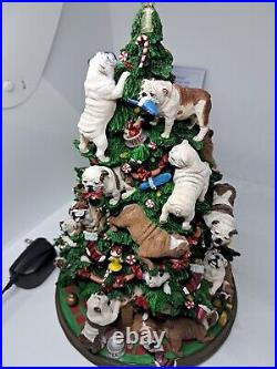 Retired Danbury Mint English Bulldog Lighted Christmas Tree Rare READ No Star Retired Danbury Mint English Bulldog Lighted Christmas Tree Rare READ No Star