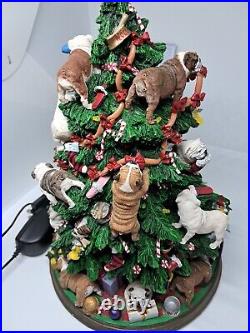 Retired Danbury Mint English Bulldog Lighted Christmas Tree Rare READ No Star Retired Danbury Mint English Bulldog Lighted Christmas Tree Rare READ No Star
