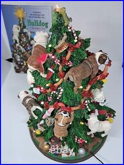 Retired Danbury Mint English Bulldog Lighted Christmas Tree Rare READ No Star Retired Danbury Mint English Bulldog Lighted Christmas Tree Rare READ No Star