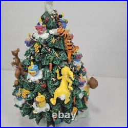 Retired Danbury Mint Winnie the Pooh Lighted Christmas Tree Tigger Disney Works