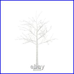 Set of 3 LED Birch Tree 4FT 6FT 8FT with Warm White Lights Christmas Decoration