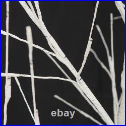 Set of 3 LED Birch Tree 4FT 6FT 8FT with Warm White Lights Christmas Decoration