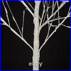 Set of 3 LED Birch Tree 4FT 6FT 8FT with Warm White Lights Christmas Decoration