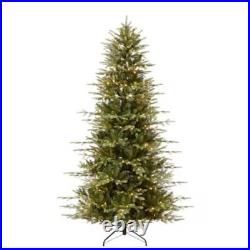 Stunning 12ft. Pre-Lit Artificial Aspen Slim Noble Fir Christmas Tree 12ft