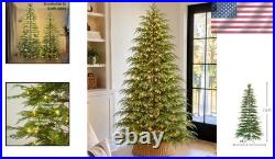 Stunning 7.5 Ft Christmas Cypress Tree 350 LED Lights for Indoor Festivities Stunning 7.5 Ft Christmas Cypress Tree 350 LED Lights for Indoor Festivities