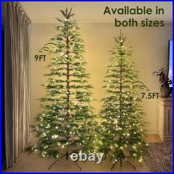 Stunning 7.5 Ft Christmas Cypress Tree 350 LED Lights for Indoor Festivities