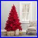 TALL_Pre_lit_Red_artificial_Christmas_Xmas_Tree_with_LED_lights_Bulb_Metal_Base_01_wfnv