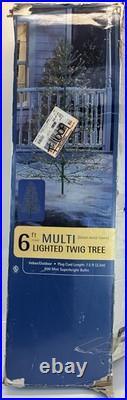 Target 6ft Lighted Twig Tree 600 Mini Super Bright Bulbs Style T72094-ZS