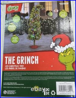 The Grinch 6Ft Tall Christmas Tree withTwinkling Multi Color LED Lights Dr Seuss