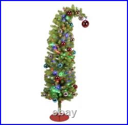 The Grinch 6Ft Tall Christmas Tree withTwinkling Multi Color LED Lights Dr Seuss