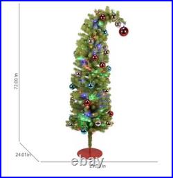 The Grinch 6Ft Tall Christmas Tree withTwinkling Multi Color LED Lights Dr Seuss