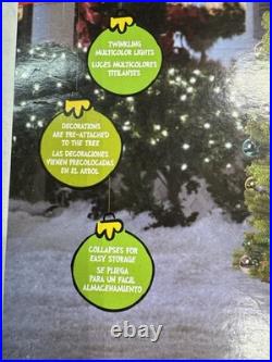 The Grinch 6Ft Tall Christmas Tree withTwinkling Multi Color LED Lights Dr Seuss