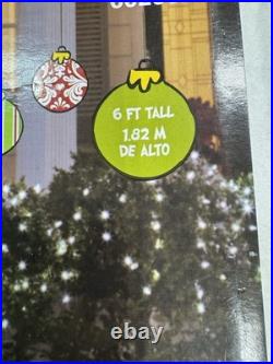 The Grinch 6Ft Tall Christmas Tree withTwinkling Multi Color LED Lights Dr Seuss