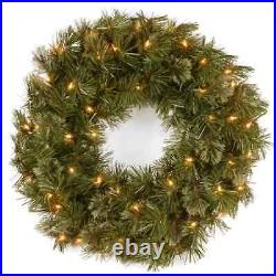 The Holiday Aisle Wispy Willow Lighted Artificial Pine Christmas Tree, Size 90