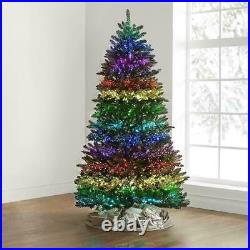 The Light Show Tree 7' fiber optic Christmas tree 23 different LED displays RC