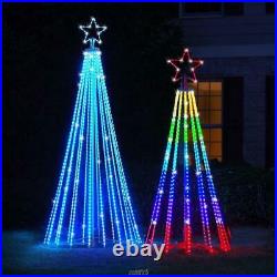 The Star Bright 8' Choreographed Light Show LED Christmas Tree