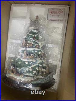 Thomas Kinkade Christmas By The Harbor, Lighted Christmas Tree. 15 X 11 3/4