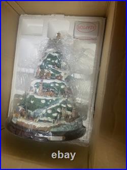 Thomas Kinkade Christmas By The Harbor, Lighted Christmas Tree. 15 X 11 3/4