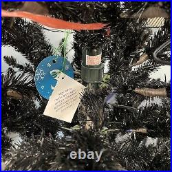 Treetopia BLACK 7 Ft Tree LED Clear Lights NEWithOpen Christmas New Year Halloween
