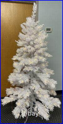Treetopia White Tree 6' LED Blue and White Lights Hanukkah Christmas Open $449