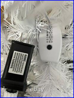 Treetopia White Tree 6' LED Blue and White Lights Hanukkah Christmas Open $449