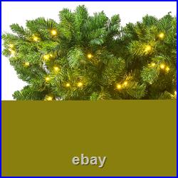 Upside Down Green Christmas Tree, Xmas Tree with LED Warm White Lights