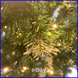 Upside Down Green Christmas Tree, with LED Warm White Lights, Green leaves