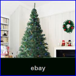 VEVOR 6.5/7.5FT Christmas Tree Prelit Holiday Decor Tree with 450/550 LED Lights