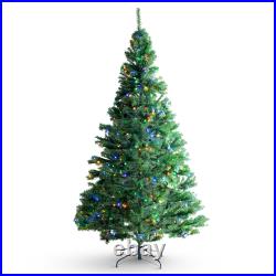 VEVOR 6.5/7.5FT Christmas Tree Prelit Holiday Decor Tree with 450/550 LED Lights