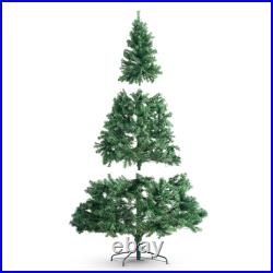 VEVOR 6.5/7.5FT Christmas Tree Prelit Holiday Decor Tree with 450/550 LED Lights