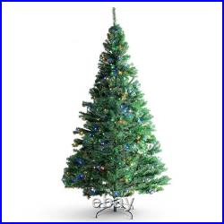VEVOR Christmas Tree, 7.5ft Prelit Artificial Xmas Tree, Full Holiday Decor Tree