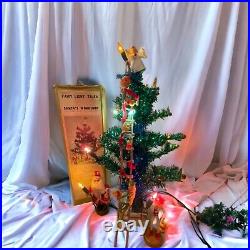 VINTAGE 1960s FAIRY LIGHT TALES SANTA'S WORKSHOP CHRISTMAS TREE Original Box