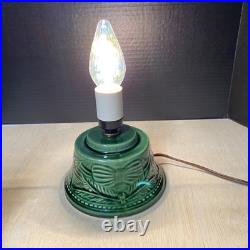 VINTAGE Roman Ceramics Green Ceramic Lighted Christmas Tree