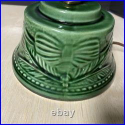 VINTAGE Roman Ceramics Green Ceramic Lighted Christmas Tree