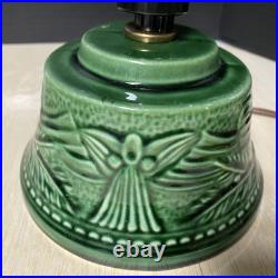 VINTAGE Roman Ceramics Green Ceramic Lighted Christmas Tree