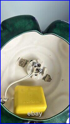 VTG Atlantic Mold 22 Ceramic Lighted Flocked Christmas Tree Musical Pls Read VTG Atlantic Mold 22 Ceramic Lighted Flocked Christmas Tree Musical Pls Read